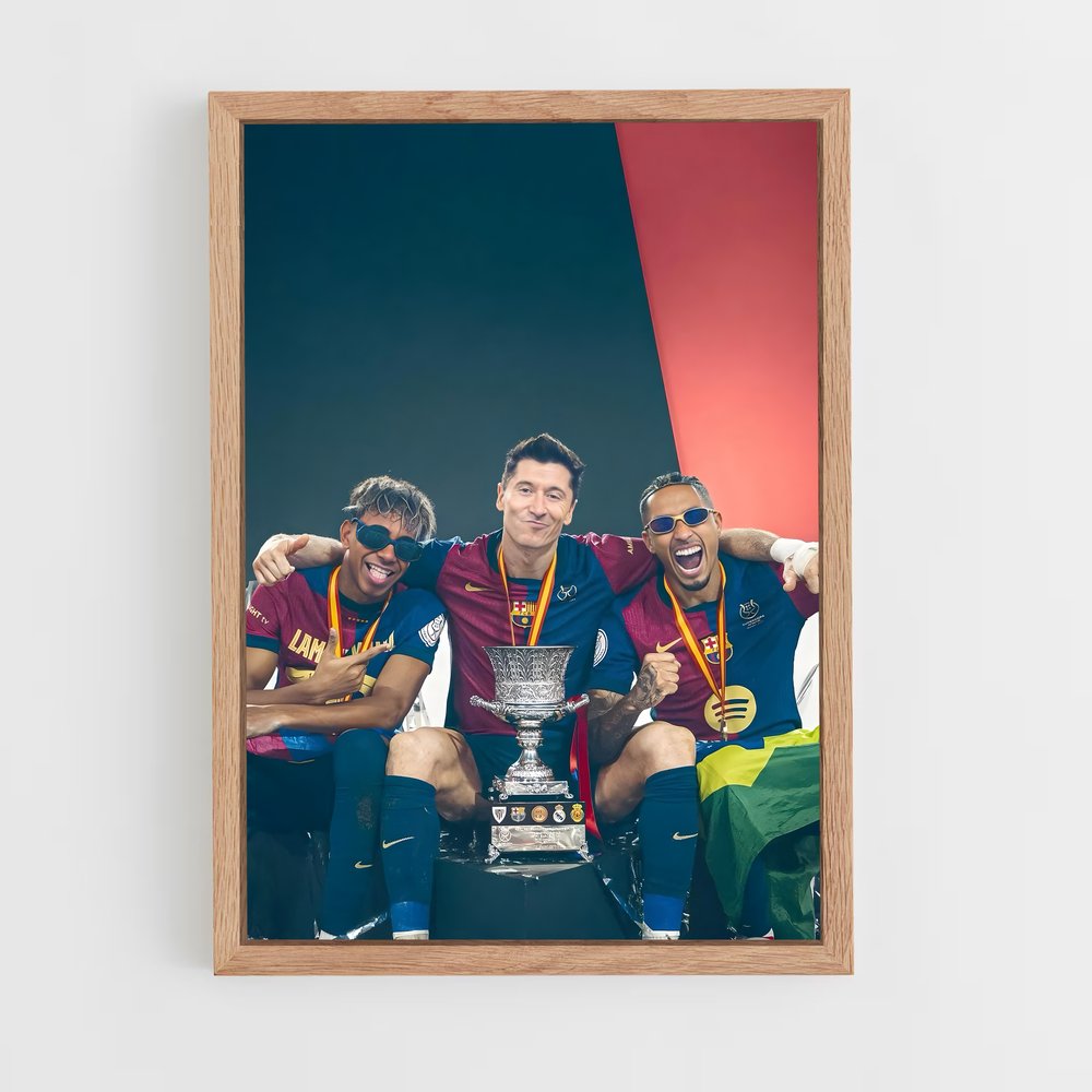 Poster Robert lewandowski grenat (vue 4)